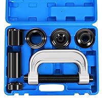 DNA MOTORING 10pcs Ball Joint Press Removal/Installation Tool Set with Adapters for Most 2WD 4WD Cars Light Trucks,Blue, TOOLS-00312