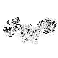 Homeford Assorted Wedding Party Confetti, 3/4-ounce, White/Silver