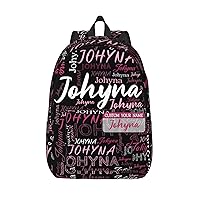 Custom Backpack with Name, Personalized Name School Bookbag, Customized School Backpack for Boys Girls School Travel (Color3)