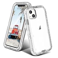 ORIbox for iPhone 13 mini/12 Mini Case Clear, [10 FT Military Grade Drop Protection], Transparent Heavy Duty Shockproof Anti-Fall Case for iPhone 13/12 Mini Phone Case,5.4 inch,3 in 1, Crystal Clear