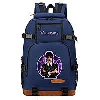 Wednesday Addams Graphic Bookbag Waterproof Travel Bagpack-Laptop Computer Rucksack Casual Backpack