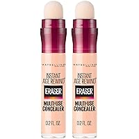 Instant Age Rewind Eraser Dark Circles Treatment Multi-Use Concealer, Light Honey, 0.2 Fl Oz (Pack of 2) (Packaging May Vary)