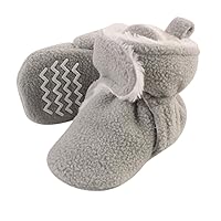 Hudson Baby Unisex Baby Cozy Fleece and Faux Sherpa Booties