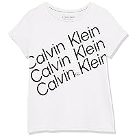 Calvin Klein Girls' Short Sleeve Active Legacy Logo T-Shirt