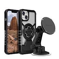 Rokform - iPhone 13 Crystal Case + Magnetic Windshield Suction Phone Mount