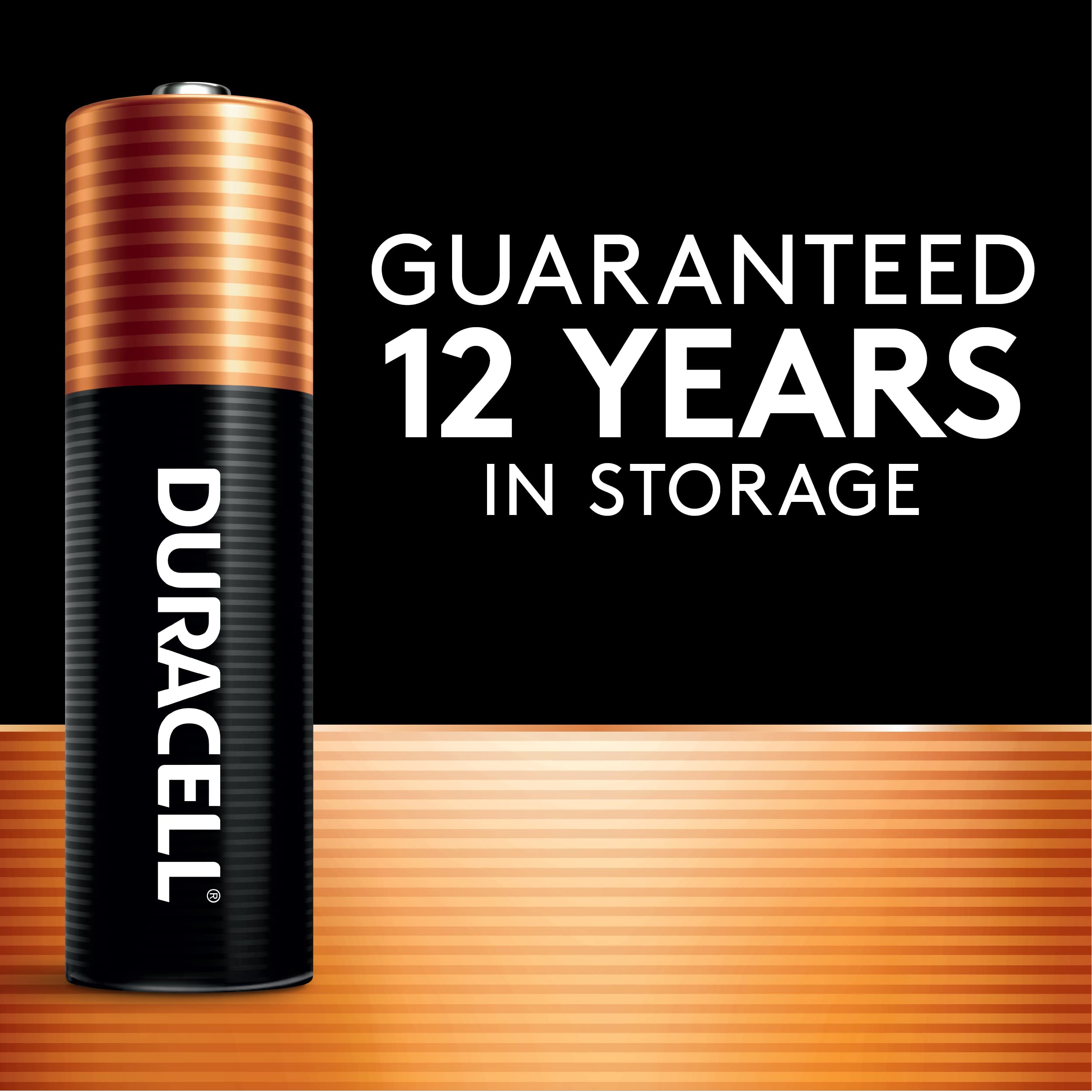 Duracell Coppertop AA Batteries with Power Boost Ingredients, 4 Count Pack Double A Battery with Long-lasting Power, Alkaline AA Battery for Household and Office Devices