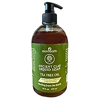 Zion Health Ancient Clay Liquid Soap, Tea Tree Oil, 16 fl oz (473 ml)