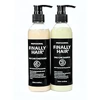 Finally Hair Brazilian Sulfate Free Shampoo & Conditioner For Use On Treated Hair (Perfect after Keratin Straightenting Smoothing Treatments and Perms)