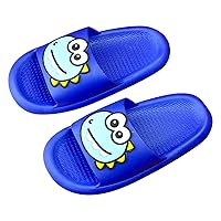 Children Slippers Kids Cute Dinosaur Print Soft Sole Beach Slippers Toddler Anti-Slip Cozy Comfy Candy Color Shoes