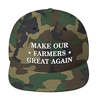 Make Our Farmers Great Again Hat (Snapback) Trump Cap Protect American Farms