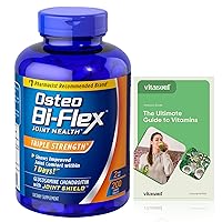 Osteo Bi Flex Triple Strength with Glucosmine, 200 Count, 3 Months Supply + Exclusive Vitasoul Vitamin Guide (2 Items)