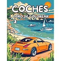 Libro de colorear de coches: El mejor cuaderno de dibujo de coches y matrículas regalo para niños y relajación (Spanish Edition)