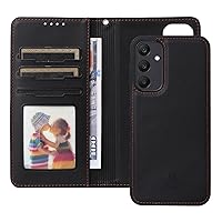 Cell Phone Flip Case Cover Compatible with Samsung Galaxy A25 5G Wallet Case Detachable Back Case with Card Holder/Wrist Strap, PU Leather Flip Folio Case with Magnetic Stand Shockproof Phone Cover (