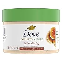 Dove Powered By Nature Smoothing Body Polish Exfoliating With 5 Natural Origin Ingredient Blend For Skin Care 10.5 oz