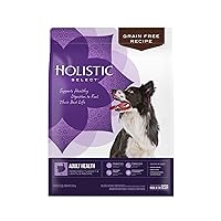 Holistic Select Natural Grain Free Dry Dog Food, Deboned Turkey & Lentils Recipe, 12-Pound Bag