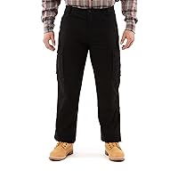 Smith's Workwear Men's Print Fleece Lined Cargo Canvas Pant