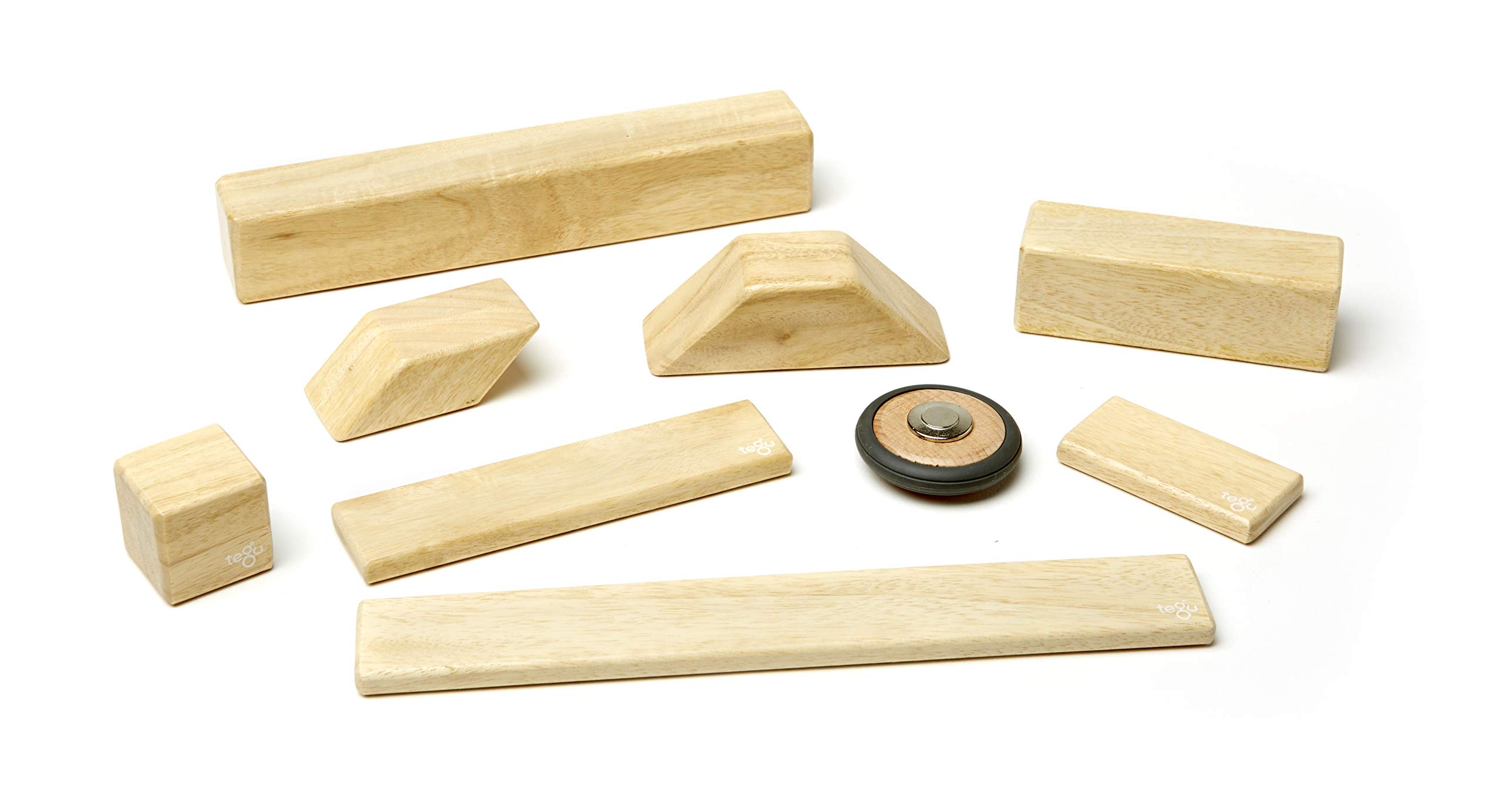 42 Piece Tegu Magnetic Wooden Block Set, Natural