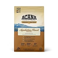 ACANA Highest Protein Dry Dog Food, Appalachian Ranch, Beef Recipe, 4.5lb