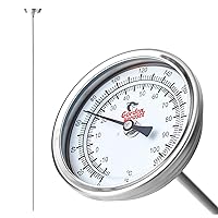 Garden Weasel Analog Soil & Composting Dial Thermometer - 36-Inch Probe | Measures 0 to 220 Degrees Fahrenheit | Soil Temperature, Worm Compost | 98001-A