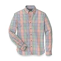 Paul Fredrick Men's Slim Fit Cotton Check Casual Shirt