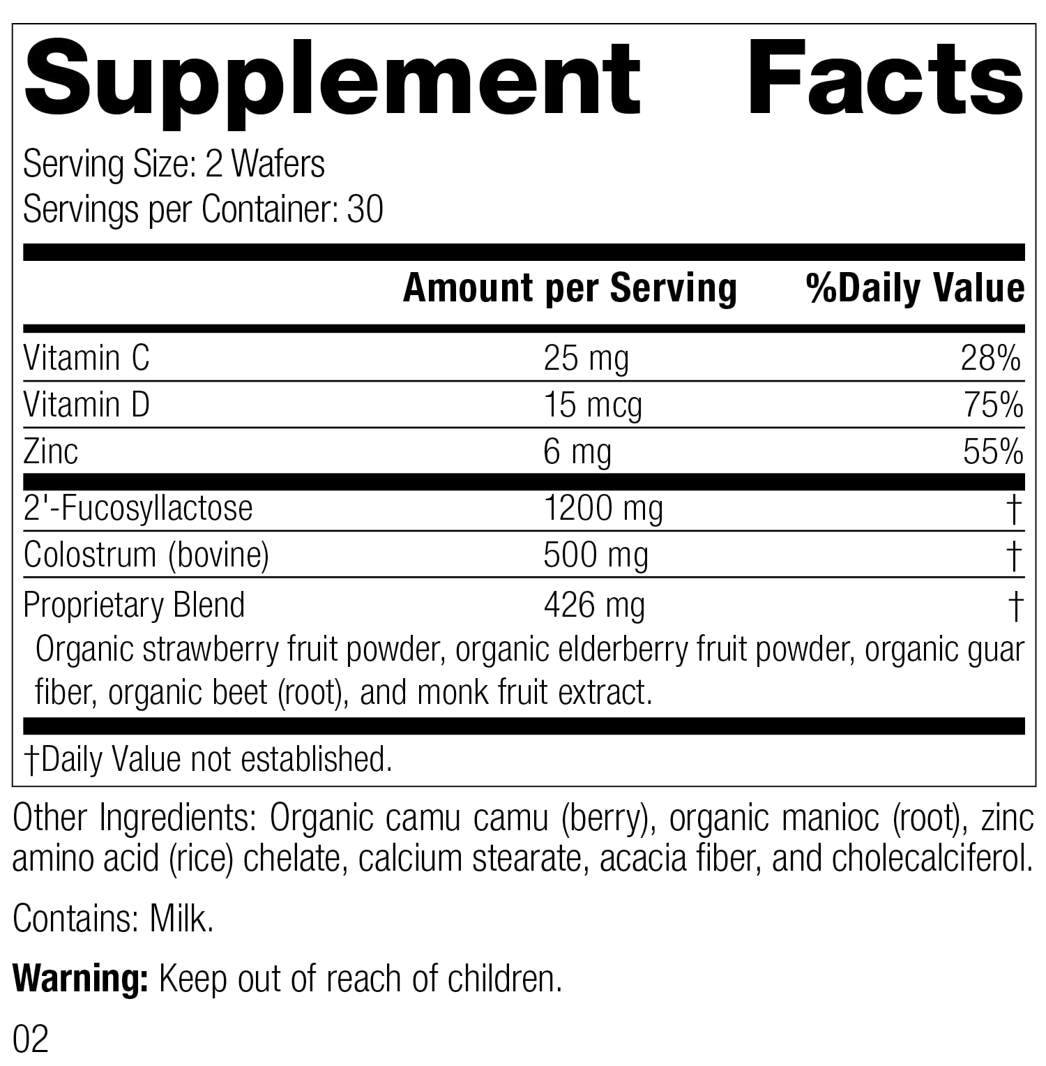 Standard Process - Children's Immune - Everyday Support with Elderberry - 60 Wafers