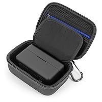 CASEMATIX Travel Case Compatible With DJI Mic 2 Wireless Microphone Kit or Original - Compact Lavalier Microphone Protection to Carry Lav Mic in Charging Case and Small Accessories