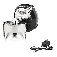 Walk 'n Cut Electric Can Opener for Kitchen, Use On Any Size, Automatic and Hand-Free, Cordless & Rechargeable, Easy Clean Removable Blade, Black (76501G)