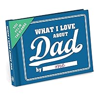 What I Love About Dad Fill In The Love Book Fill-In-The-Blank Journal, 4.5 x 3.25-inches