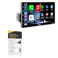 BoxWave Screen Protector Compatible With PLZ Single Din Car Stereo Apple CarPlay Radio (10.1 in) - ClearTouch Anti-Glare Privacy (2-Pack), Privacy Screen Protector Flexible Film Anti-Glare