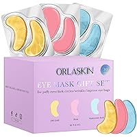Under Eye Patches for Puffy Eyes and Dark Circles,24k Gold Eye Masks,Eye Gel Pads with Collagen & Hyaluronic Acid & Rose for Soothe Puffiness,Eye Bags and Wrinkles(30 Pairs)