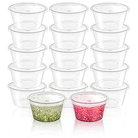 50 PCS 10 oz Slime Containers with Lids and Handles, Plastic 300ml