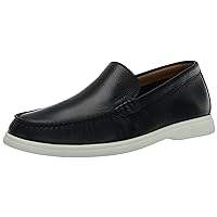 BOSS Men's Leather Slip on Loafers with Pop Sole