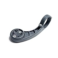 4 Max Bicycle Accessory Mount, Black, for Large Computers - Garmin, Wahoo, Polar, Bryton, Cateye, Mio, Joule