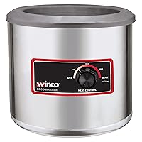 Winco FW-7R250 Electric Round Food Warmer, 7 Quart, Steel