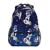 Space Theme School Backpack for Kids 5-12 yrs,Space Theme Backpack Kindergarten School Bag