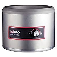 Winco Electric Round Food Warmer/Cooker, 750W, 120V, 11 Quart