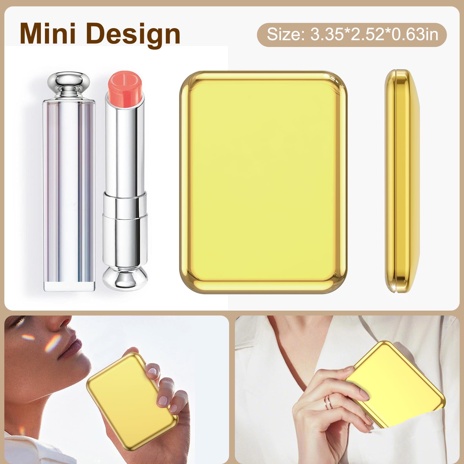 Magnifying Compact Mirror for Purses - Benbilry Double Sided