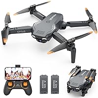 S90 Drone with Camera for Adults, 1080P HD Mini FPV Drones for Kids Beginners, Foldable RC Quadcopter Toys Gifts with Altitude Hold, Voice/Gesture Control, 3 Speeds, 2 Batteries