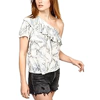 Lucky Brand Women's Tropical One Shoulder Top