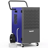 Yaufey 155 Pints Commercial Dehumidifier with Pump, for Basement up to 8000 Sq. Ft, Large Capacity Industrial Dehumidifier for Large Room with Intelligent Humidity Control