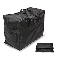 Travel Duffle Bag,Foldable Extra Large Duffel Bags,carry on Travel Bag For Men And Women Camping/Moving Boxes/Airplanes/Hospital/Tent (100 Liter, Black)