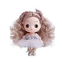 Ddung Cute Princess Small Ballet Dolls, Confused Dress-Up Doll Gift Box, Doll Clothing Exquisite and Beautiful, Reusable Toy Set, Suitable for Girls Over 3 Years Old Gift!