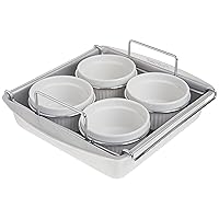 Professional Crème Brulee, 6 Piece Set, Stainless Steel