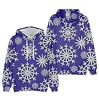 Hoodies For Men,Unisex Christmas Hoodie Sweatshirts Casual Novelty Printed Kangroo Pocket Pullover