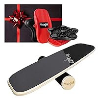 Yes4All Surf Balance Board Trainer - Buy 1 get 1 Ab Twister Board, New Generation of Waist Twisting Disc - Black/Red