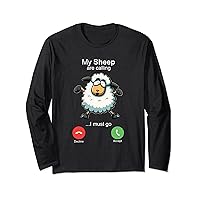 My Sheep are Calling Sheepherders Farmer Wool Long Sleeve T-Shirt