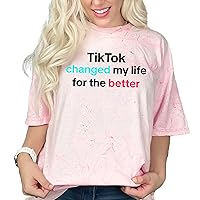TikTok Changed My Life For Better Shirt, TikTok Ban Shirt, Keep Tiktok Hashtag Shirt, Banned Shirt, Save Tiktok Shirt, Protest Shirt, Tiktok Quote Shirt, Premium Comfort Colors Color Blast Shirts