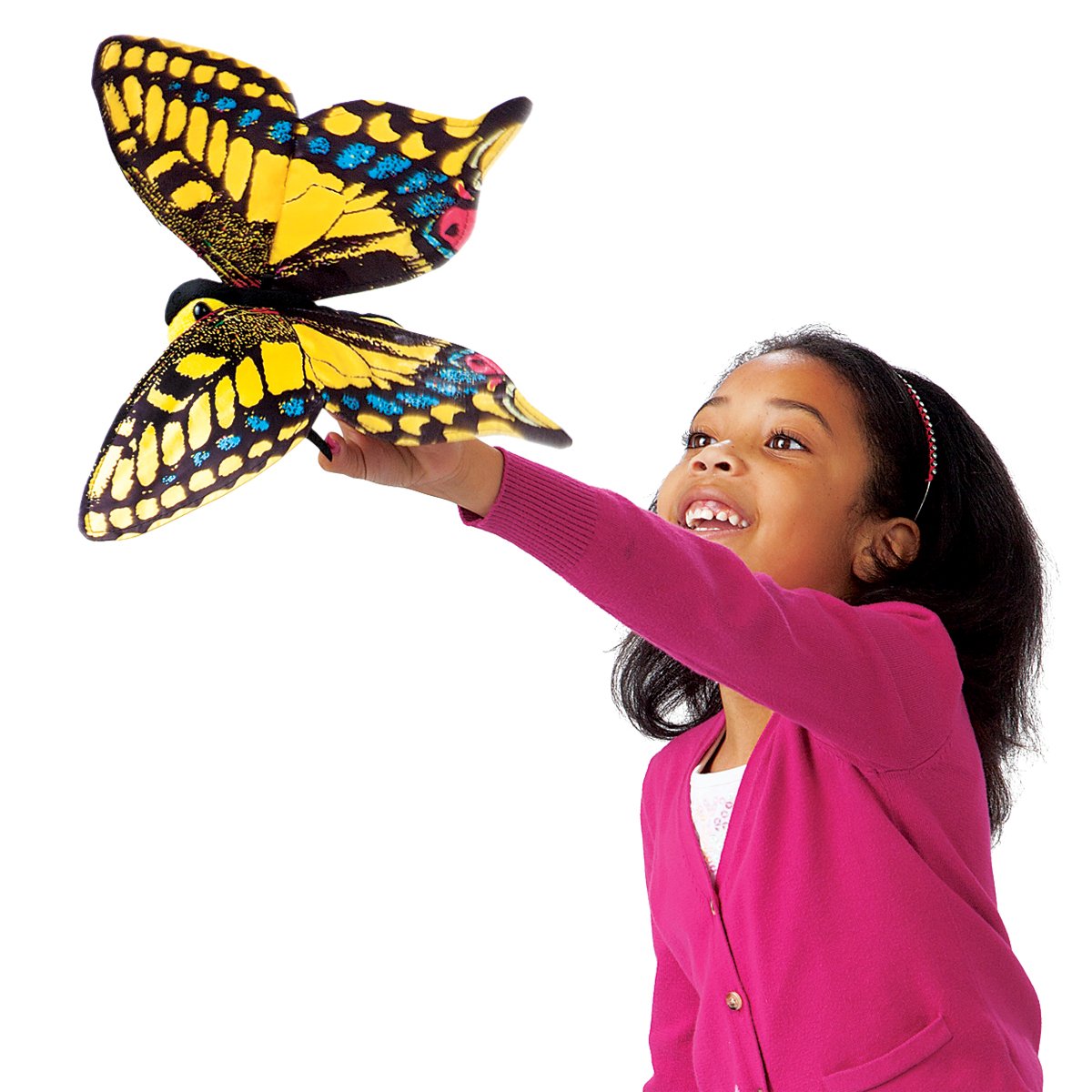 Folkmanis Swallowtail Butterfly Hand Puppet, Multi-Colored