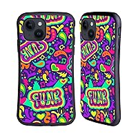 Head Case Designs Officially Licensed Trolls World Tour Funk Pattern Assorted Hybrid Case Compatible with Apple iPhone 15