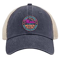 I Have Two Titles Mom & Mother-in-Law and I Rock Them Both Hat for Mens Baseball Cap Low Profile